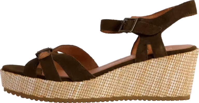 Sandali con zeppa in pelle Esabel