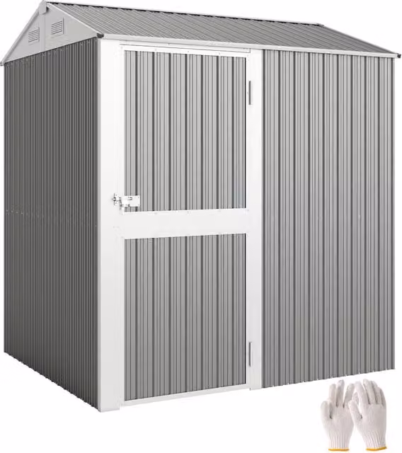 Casetta Giardino in Acciaio ¨C zephmum ¨C 209x177x236 cm Argento