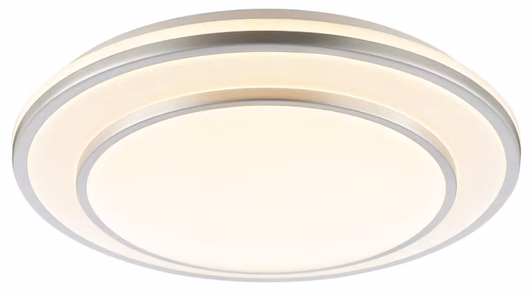 Plafoniera LED brillante Luciano Ø 39 x 7,8 cm bianco caldo-bianco freddo