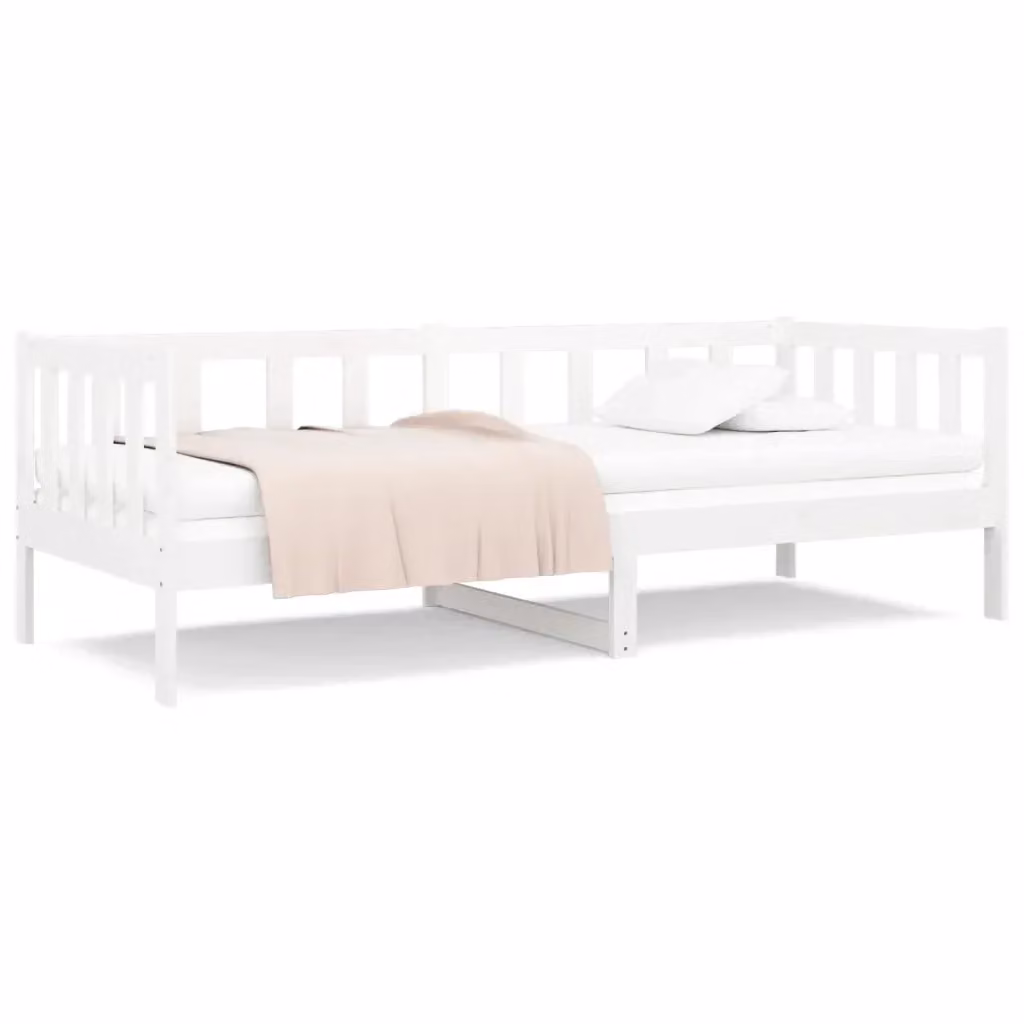 Dormeuse bianca in legno di pino massello vidaXL L/P/H: 200 x 80 x 85,5 cm – 2
