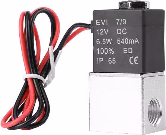 Elettrovalvola magnetica a 2 vie, 12V DC, per controllo del flusso di aria, acqua, gas o liquidi - di alta qualità