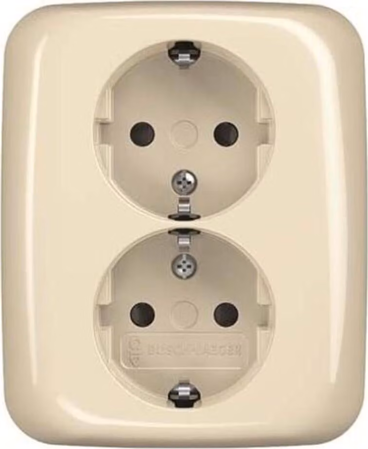 Busch-Jaeger SCHUKO presa doppia 202 EUJB-212 2TKA00003897