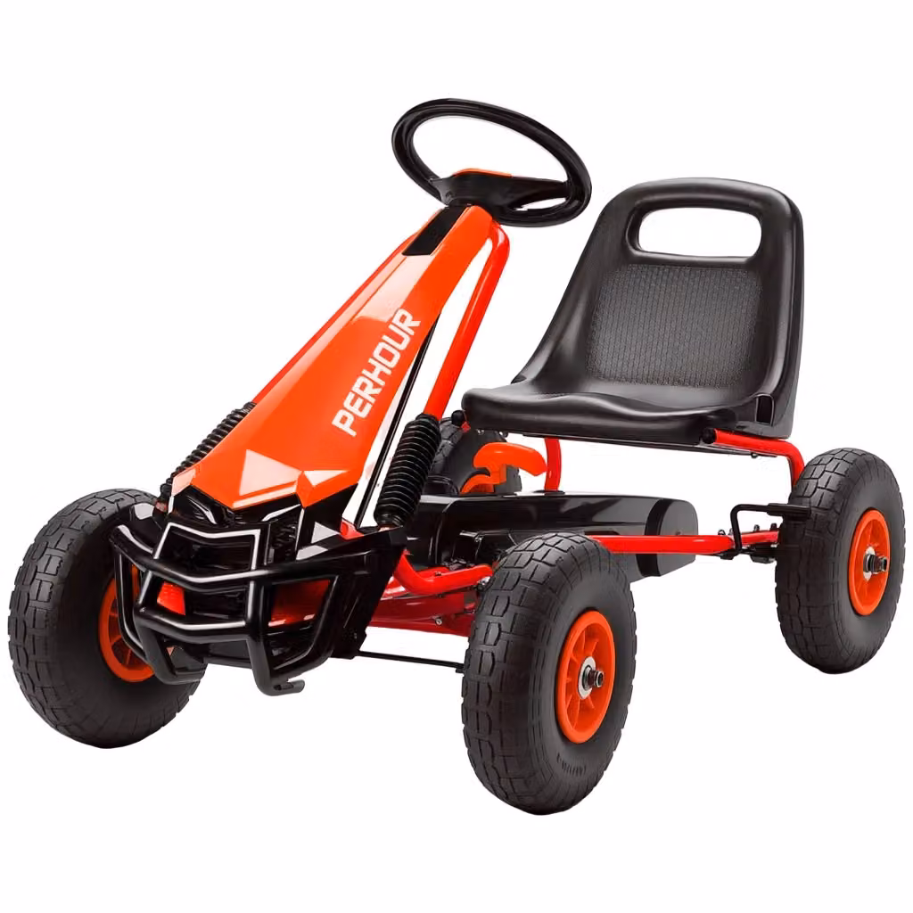 Go-Kart elettrico per bambini Minimal con sedile regolabile, rosso, L 110 cm x P 61 cm x H 62 cm – 2