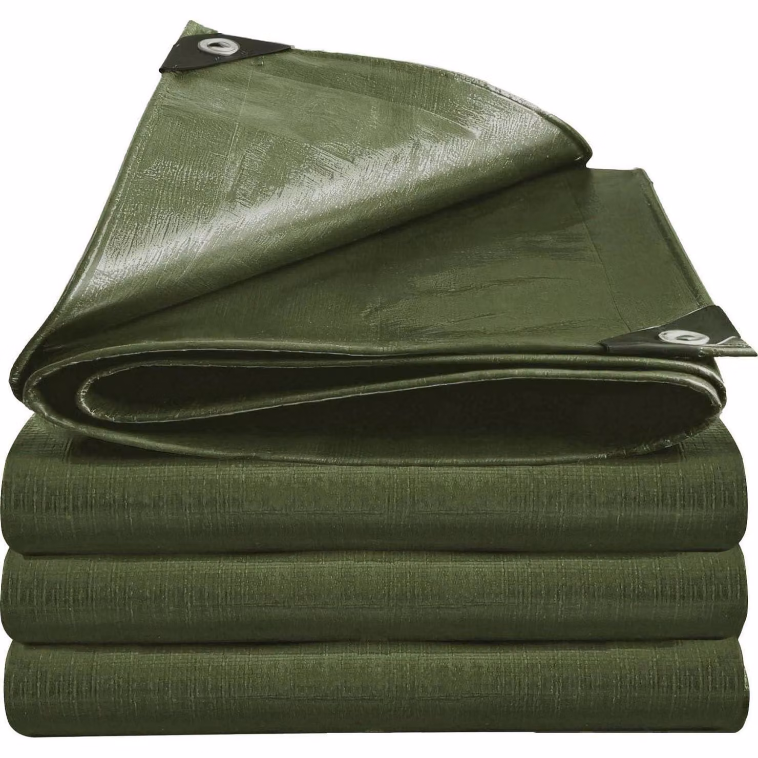 Telo di copertura verde, dimensioni 1,5 x 2 metri, impermeabile, con occhielli, in poliestere da 160 g/m², stabilizzato contro i raggi UV