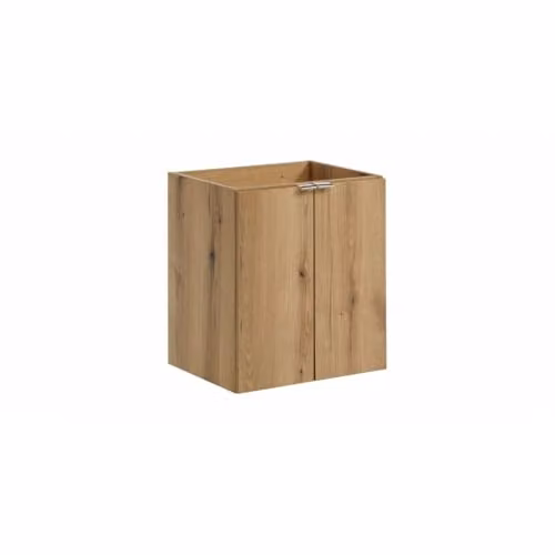 Mobile sottolavabo VANO - 2 ante - Colore rovere - L50 × P57 × H39 cm - Da appendere
