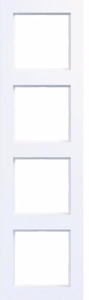 Cornice Hager quadrupla A.1 WAD6400WM bianco lucido opaco