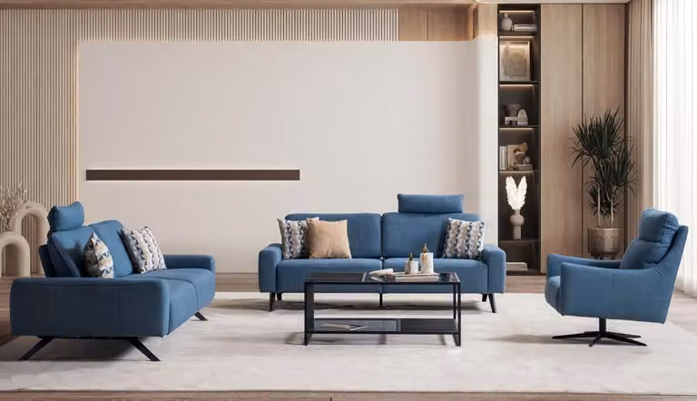 Sofagarnitur 2+2+1 Sitzer Set Design Sofa Polster Couchen Couch Modern Garnitur