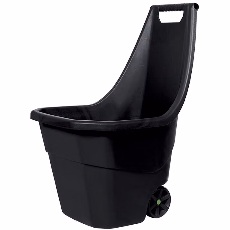 Carrello da giardino Load&Go, capacità 55 litri, colore nero