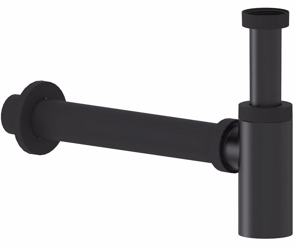 CERANO - Sifone per lavabo - 5/4" - plastica - DN40/300 mm - nero opaco