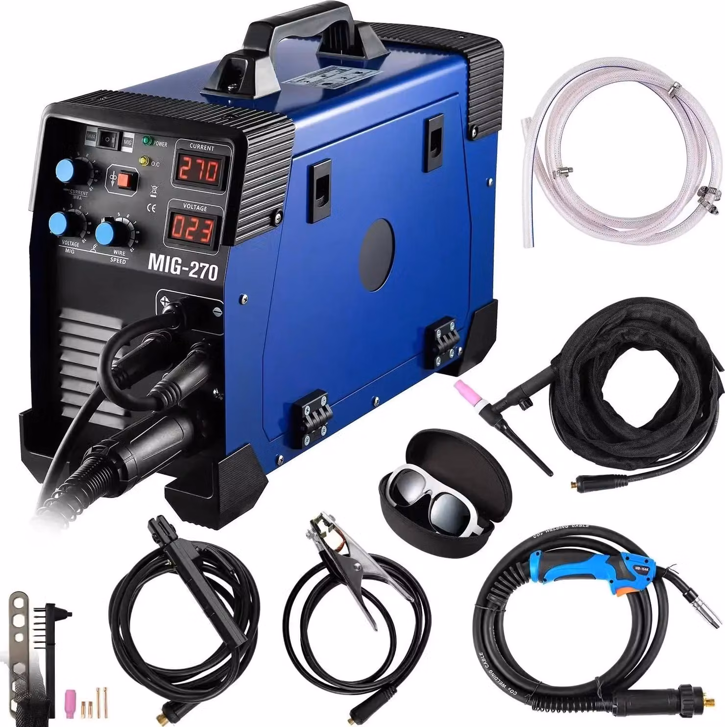 Saldatrice, 220V, 3 in 1 (MIG, MMA, TIG), modello MIG270