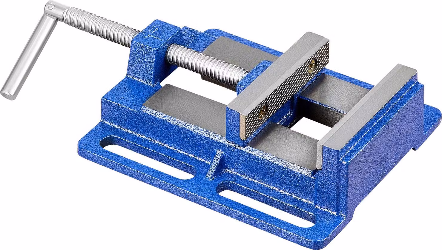 SucceBuy morsa per macchine con larghezza ganasce di 15,24 cm, morsa per trapano in ghisa, morsa da banco per la lavorazione del legno e del metallo, per forare e tagliare
