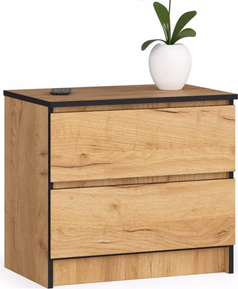 Comodino pratico YMARIN - rovere craft