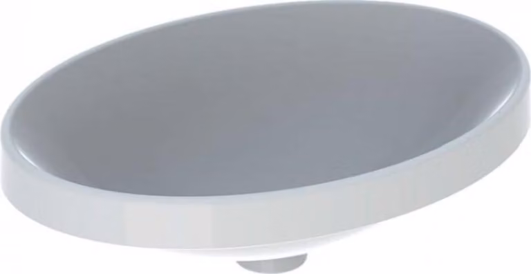 Geberit VariForm lavabo encastré ovale, 550x400mm, sans trou pour robinet, sans trop-plein, 500.719.01.2, 500.719.01.2