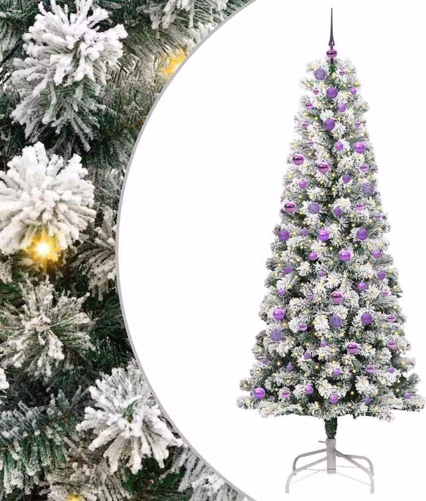 Albero di Natale Artificiale con Rami Pieghevoli 240 cm