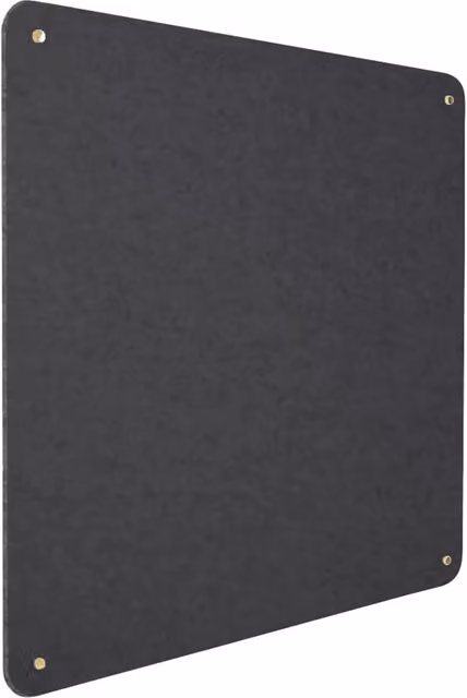 Pannello Fonoassorbente da Parete con Fori GIORDANOSHOP Colore Antracite con Distanziali Coprivite Gold L 100 x L 100 cm