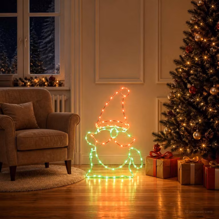 LED decorativo LOVIISA, 80 LED, multicolore, dimensioni 38 x 60 cm