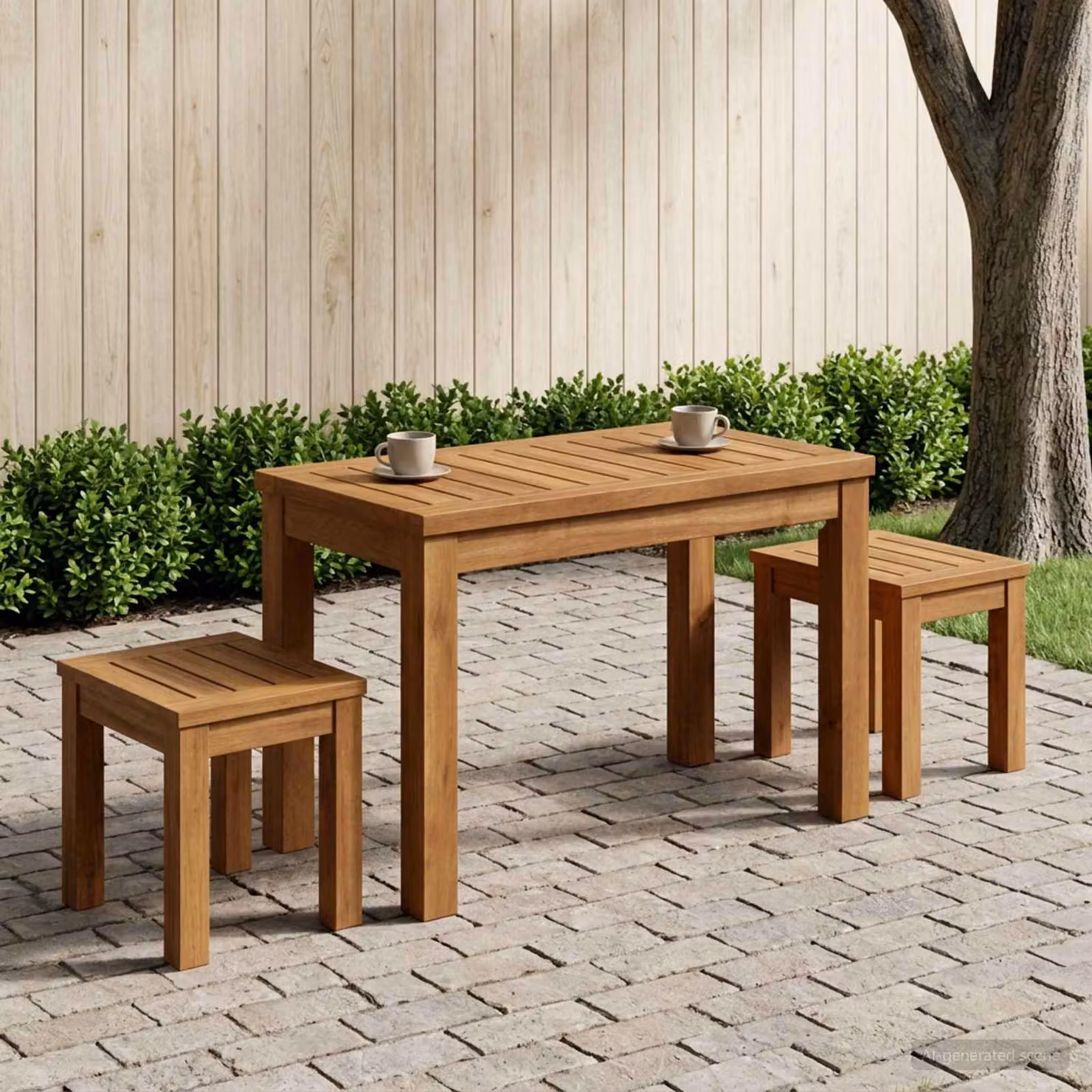 vidaXL Tavolino da salotto in legno di acacia marrone stile rustico L: 60,5 cm, P: 30 cm, H: 36 cm