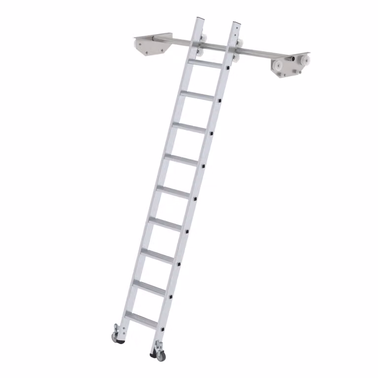 Scaletta mobile per scaffalatura doppia 9 gradini