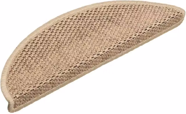 Tappeti Autoadesivi Scale Aspetto Sisal 30 pz | Gradini per Scale 56x17x3 cm Sabbia