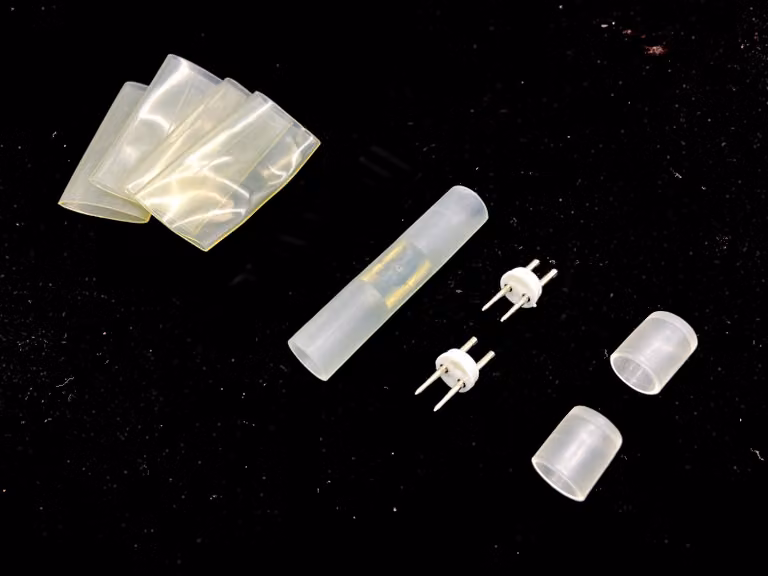 Connettore per tubi LED da 13 mm, in PVC trasparente