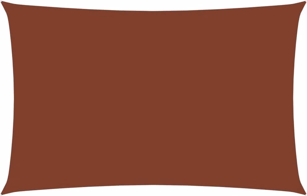 Parasole a Vela Oxford Rettangolare 2x5 m Terracotta