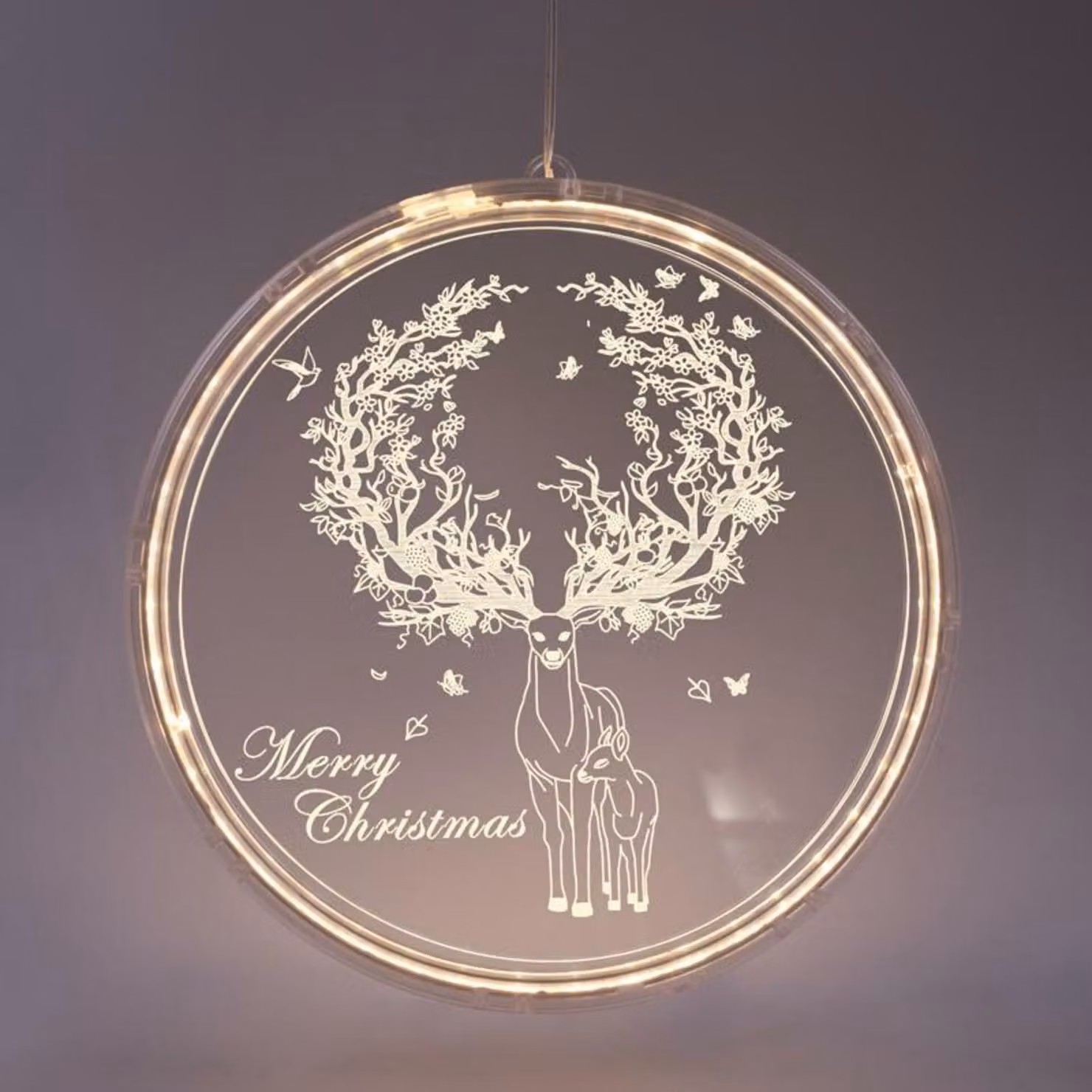 ACA Lighting 3D acrilico sob, 36 WW LED IP20 21X21,6cm, cavo di alimentazione USB incluso X08361254