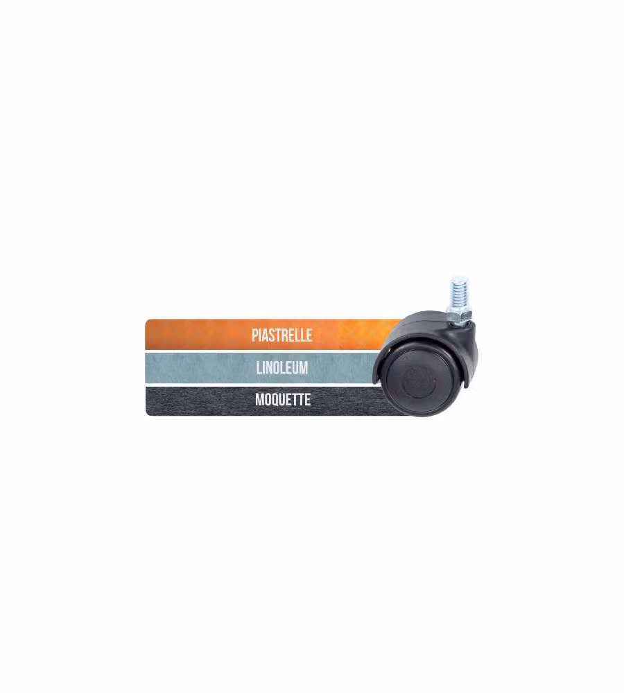Ruote Nylon Mm.40 Filetto M8