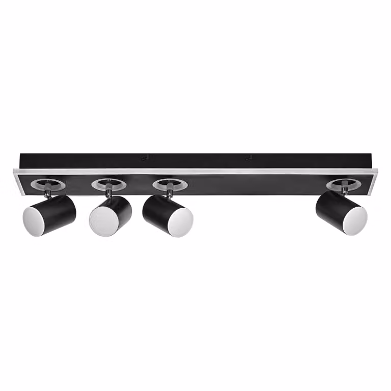 OSRAM DECOR SPOT MARS, 58,5W, 1.800lm, nero, faretto, teste orientabili, versatile, faretto per interni, colore della luce bianco caldo, ottica di alta qualità, facile installazione