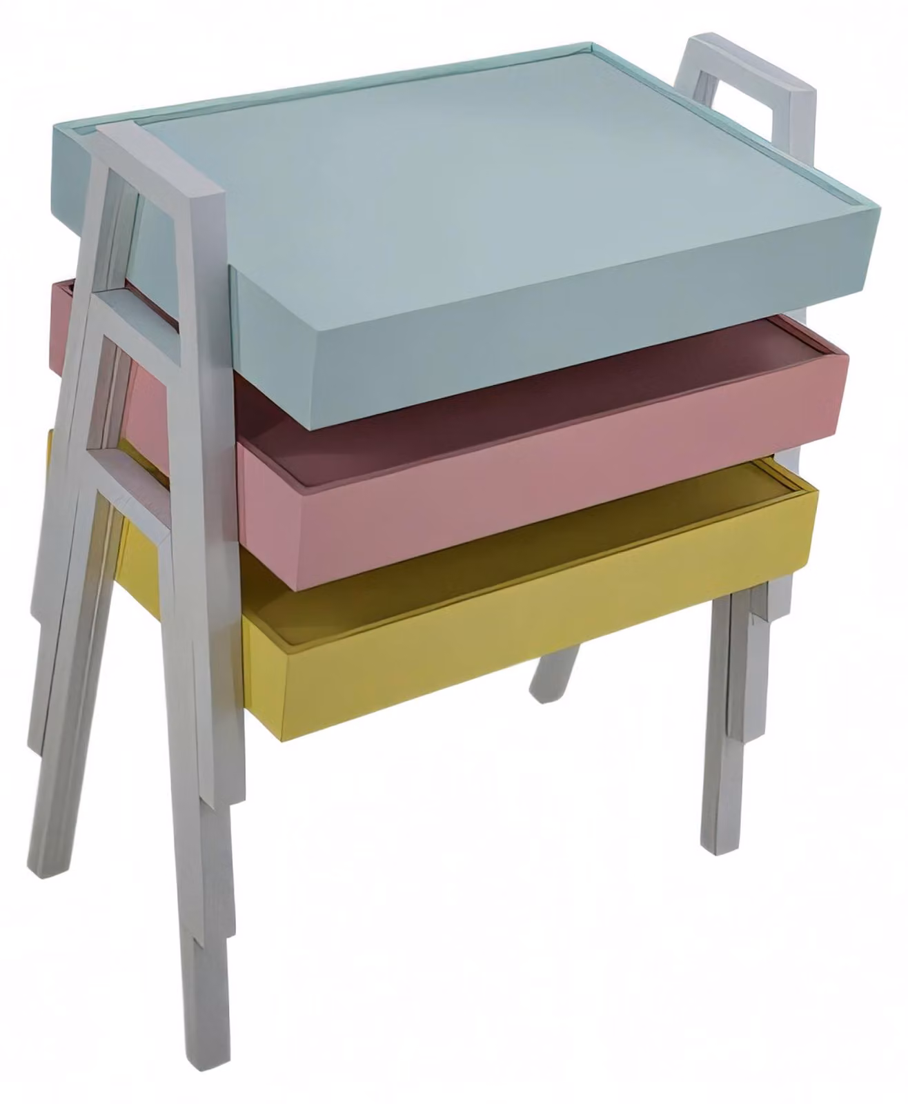 Mehrfarbiges Holz-Couchtisch-Set im modernen Design