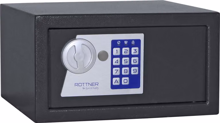 Rottner Jupiter 2 EL cassaforte elettronica per mobili antracite SU | Serratura elettronica | 31 x 17 x 28 cm