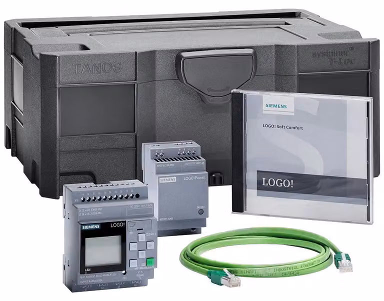 Siemens SIEM 6ED1057-4BA03-0AA0 LOGO! starter kit 230RCE V8.4 con 230RCE (6ED10574BA030AA0)