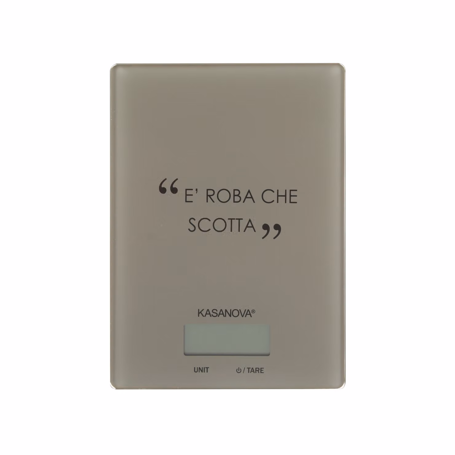 Bilancia da cucina digitale KASANOVA in vetro beige con display e funzione tara – 2
