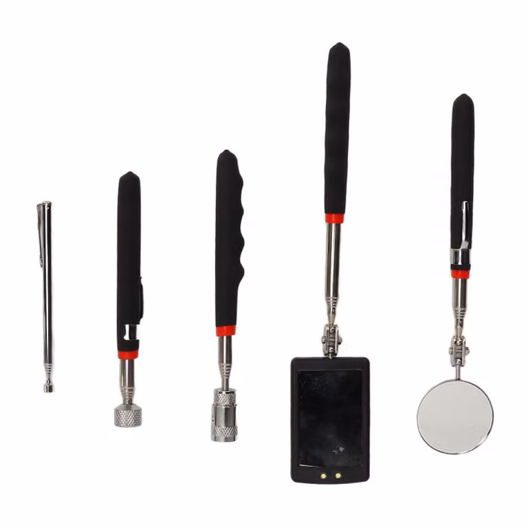 Strumento telescopico di raccolta, specchio telescopico di ispezione, strumento magnetico del grabber, specchio di ispezione del LED, specchio telescopico della luce del LED, strumento telescopico di raccolta dello specchio