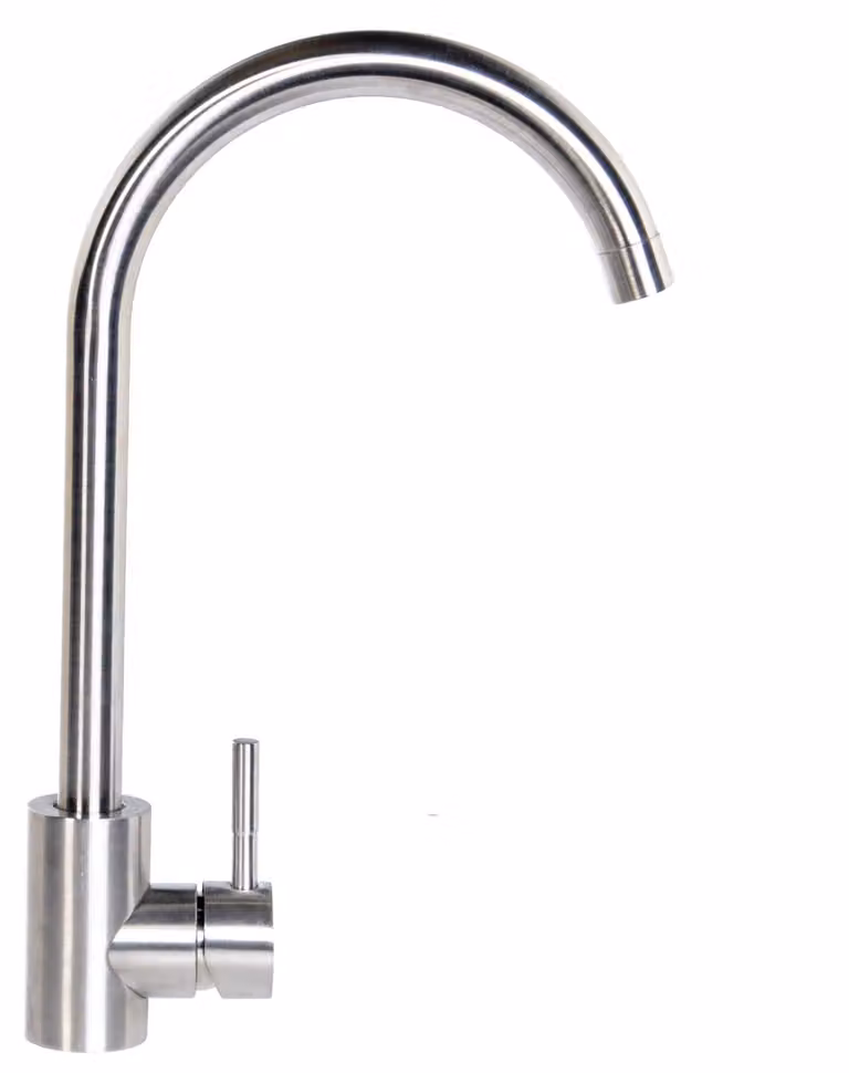 Rubinetto cucina Lendo Online 6x20x39 cm Rubinet Miscelatore in acciaio inox argentato
