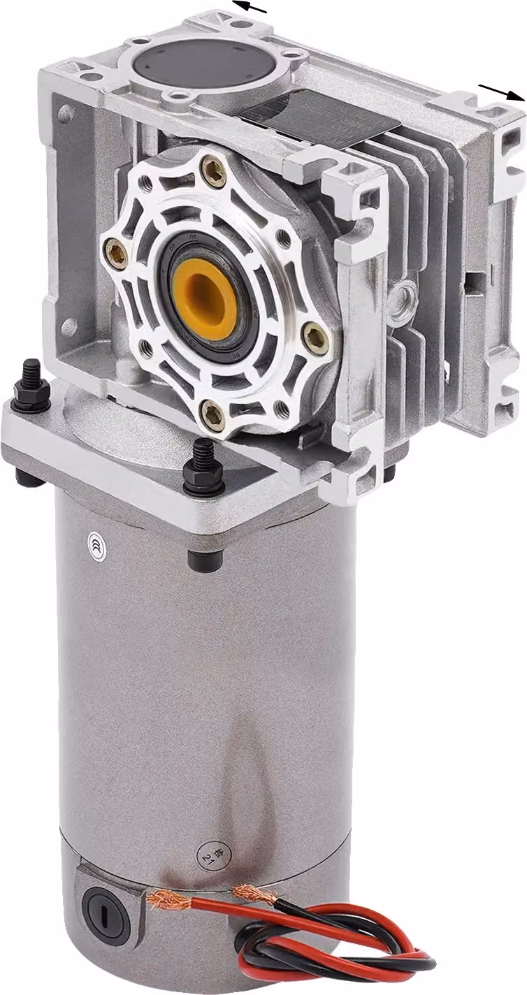 Motore DC a vite senza fine, potenza 300W, velocità regolabile, argento, 24V