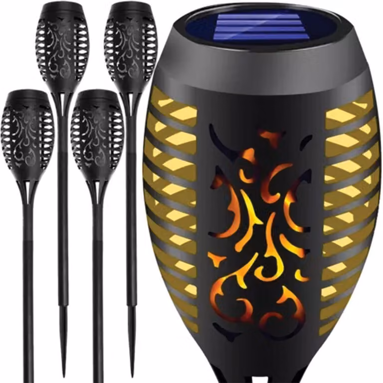 Lampada solare da giardino - torcia, set da 4, 23560
