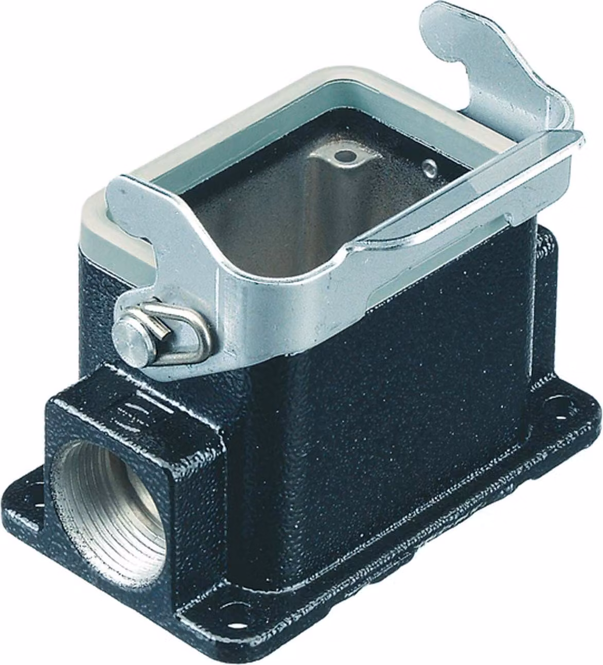 HARTING Han 10B M Base alta, 1xM25 uscita cavo laterale, con 1 staffa longitudinale - 1 pezzo