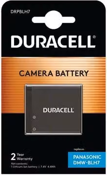 Duracell batt. ioni litio 600mAh per Panasonic DMW-BLH7E