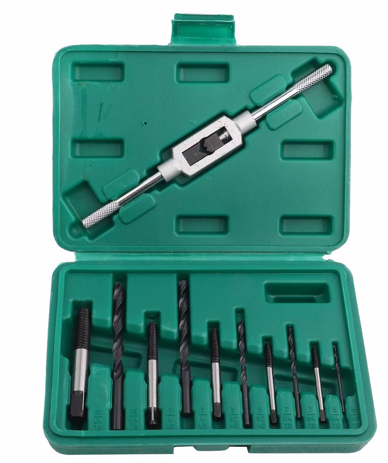 Set di 11 pezzi per la rimozione di viti - Set di punte per trapano - Estrattori - Elementi di fissaggio - Utensile di rimozione - 2,0-7,5 mm - Set di punte per trapano