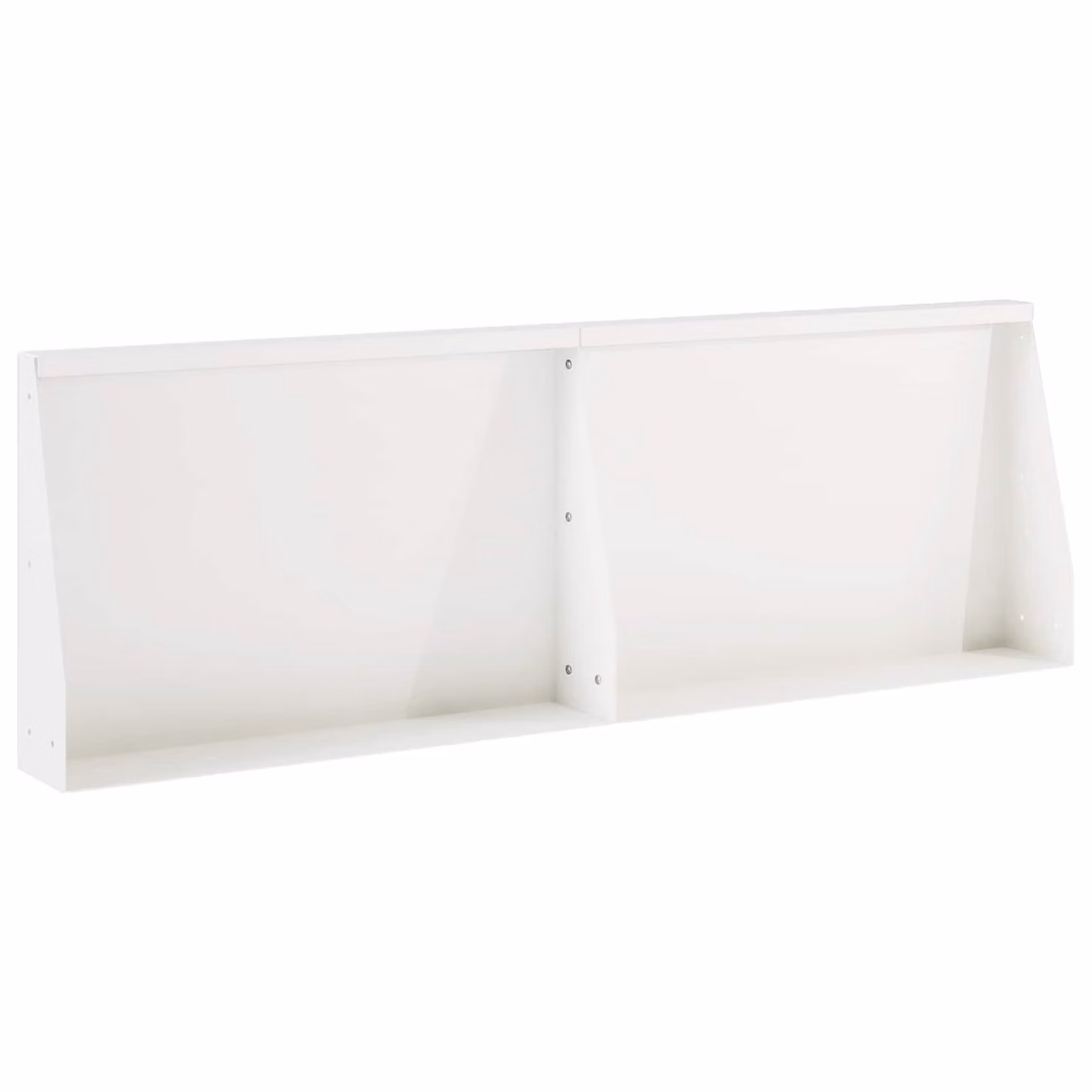 Set di 2 aiuole rialzate vidaXL in acciaio bianco per giardino, L: 60 cm, P: 12 cm, H: 50 cm