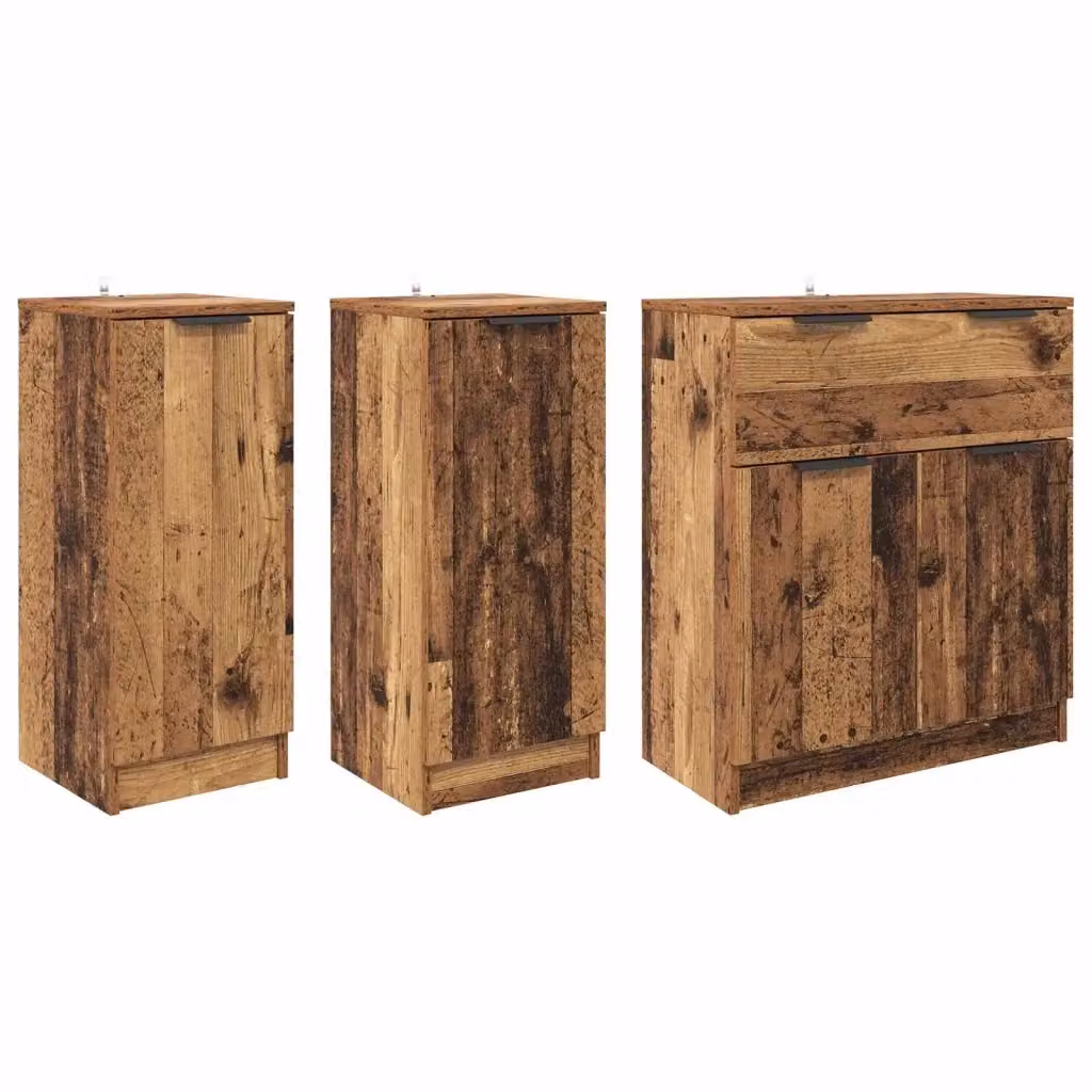 Credenza moderna vidaXL in legno e metallo marrone L: 120 cm, P: 30 cm, H: 70 cm – 2