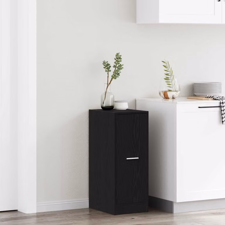 Armadio da dispensa moderno vidaXL in legno nero L/P/H: 30 x 41 x 77.5 cm
