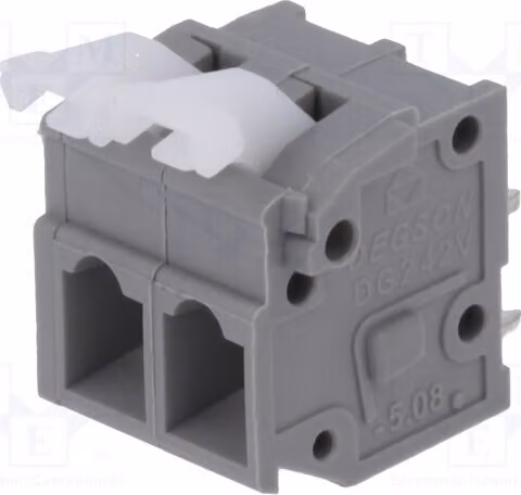 2 barre di contatto per circuiti stampati: 2 barre di contatto diritte DG242V-5.08-02P-11-00AH per