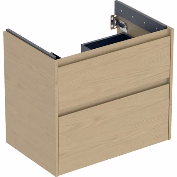 Geberit Renova Plan armoire sous lavabo, avec deux tiroirs, 69,3x60,6x44,6cm, 504.029.PS.1, 504.029.PS.1