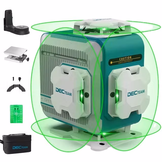 Livella laser, 4D a 16 linee, autolivellante, laser verde, laser 4D
