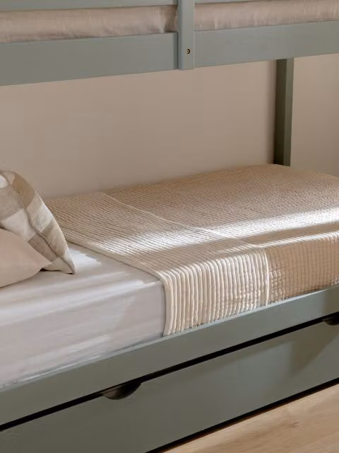 Obi coperta trapuntata in cotone Kenay Home beige L: 130 cm, P: 200 cm