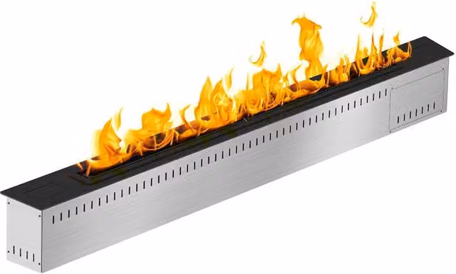 Bruciatore a bioetanolo Divina Fire Smart Slim con controllo via app, colore nero, L: 90,8 cm