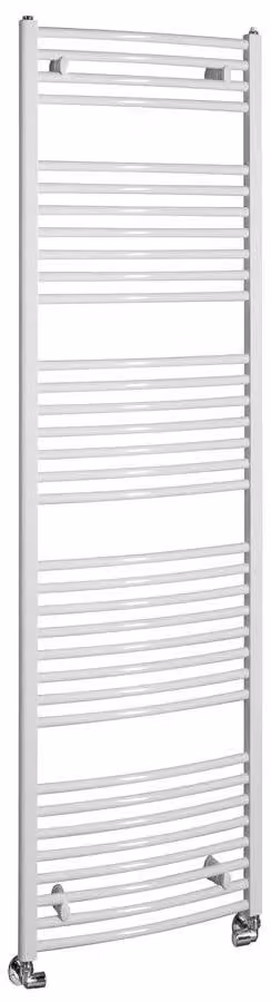 Radiatore da bagno Aqualine ORBIT con attacco laterale 450x1680 mm, bianco