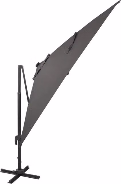 Ombrellone a Sbalzo con Palo e Luci a LED Antracite 300 cm 312346