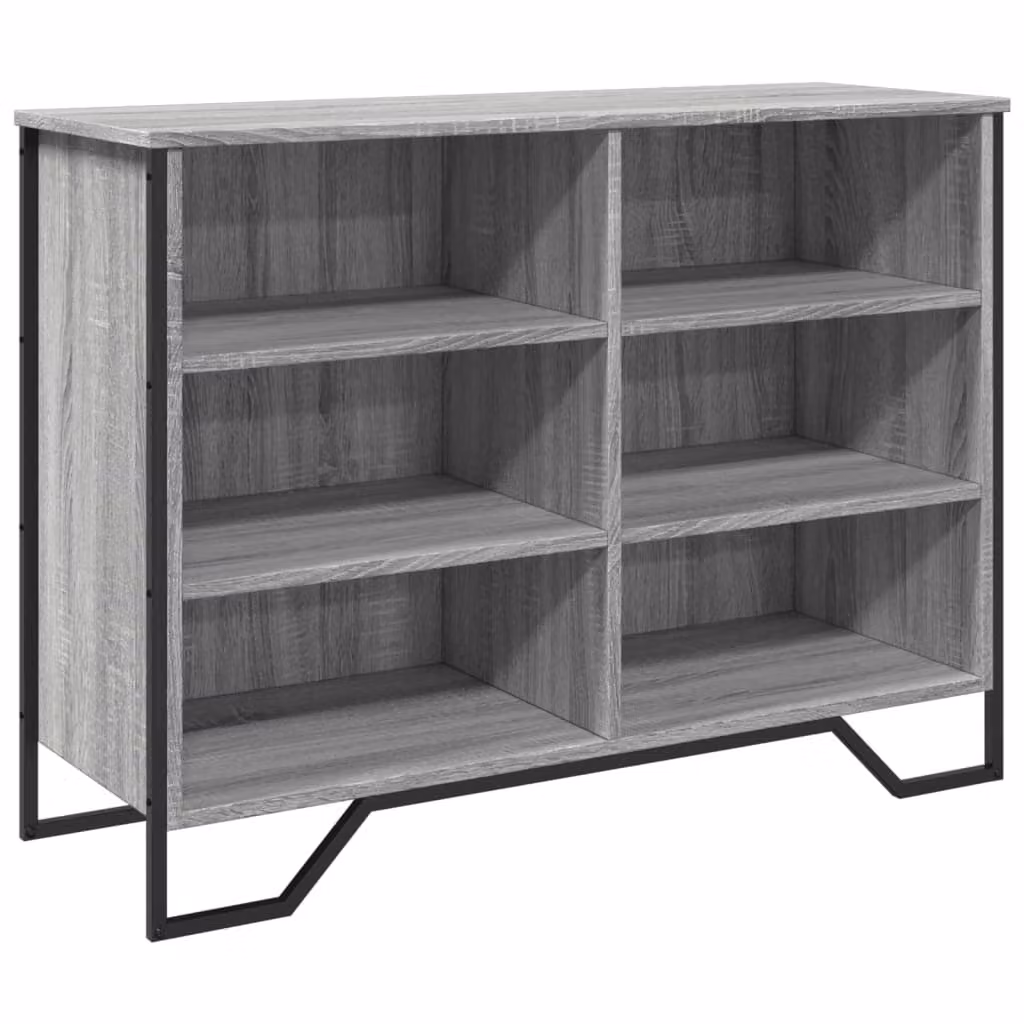 Credenza Grigio Sonoma 101x35,5x74,5 cm in Legno Multistrato